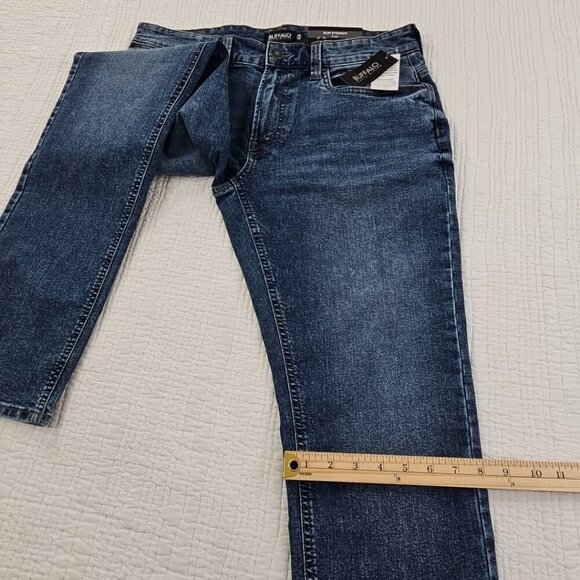 Buffalo David Bitton Evan Jeans Men's 32x32 NEW Medium Wash Straight Stretch NWT - Picture 14 of 16